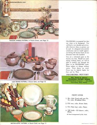 1965 Catalog Back Cover